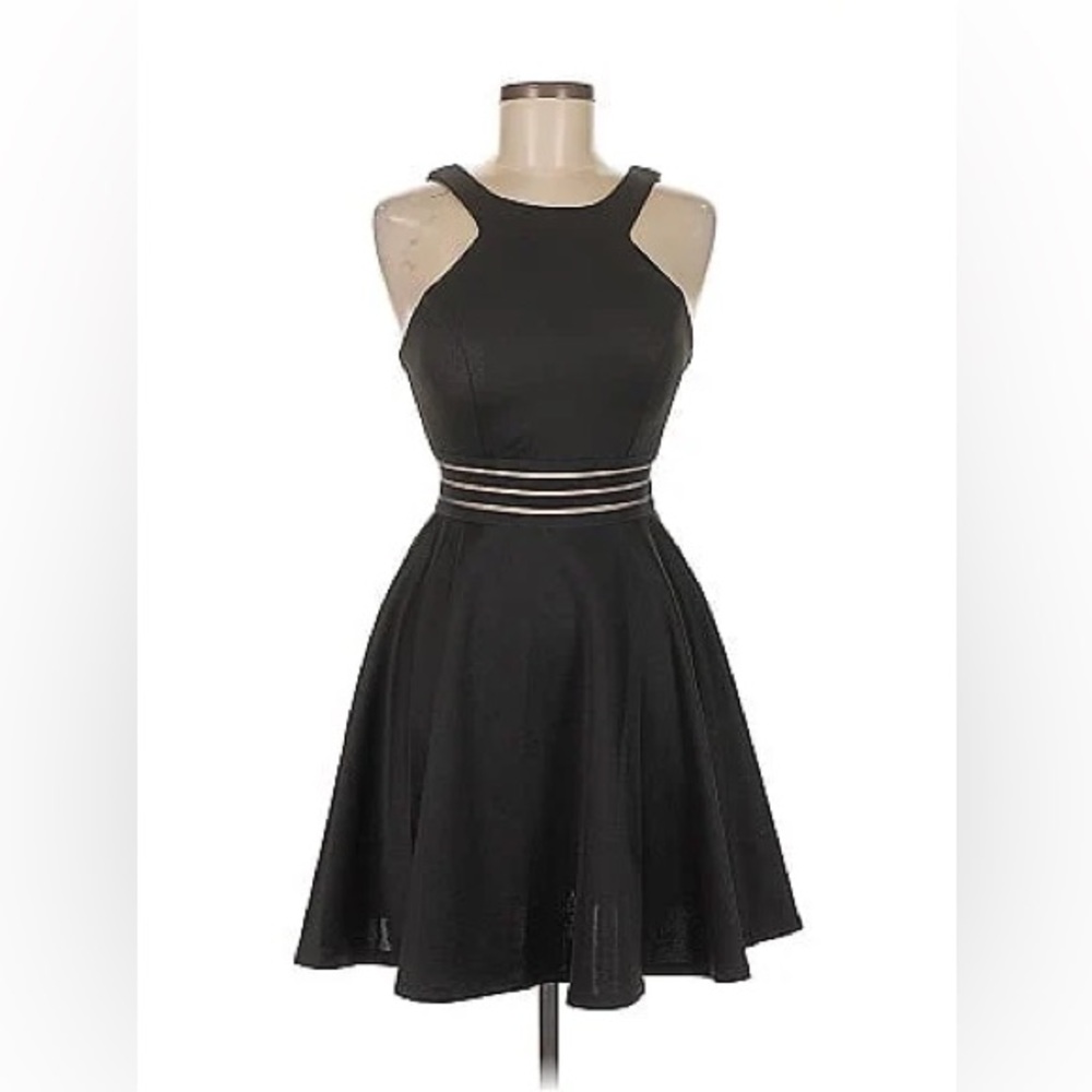 City Studio Black Sleeveless Mini Dress